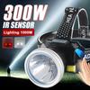 300W LED Ultra Powerful Headlamp Smart Sensor Headlight Rechargeable Lamp 6 Modes Super Bright Head Flashlight Built-in Battery Light
