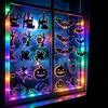 Creepy Festival Home Accents Halloween 3D Spider Bat Wall Decals, Removable PVC Stickers with Scary Party Decorations Self Adhesive for Window Glass,