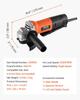 Angle Grinder, 114.3mm Electric Grinder Power Tool, 4.5Amps 12000RPM High-Speed Corded Angle Grinders with Adjustable Dust Guard for Metal Grinding,