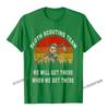 Sloth Scouting Team Camping Scout Hiking Vintage Flag TShirt Camisas Unisex Top TShirts Fitness Tight Fitted T Shirt Cool For Unisex