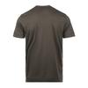 Emporio Armani Ss26 Вышитый логотип Легкая удобная футболка с коротким рукавом из лиоцелла Мужские топы Коричневый EM005281AF13747M6397