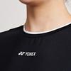 YONEX 245Tl004F Полуночный Черный Женская Многослойная Укороченная Футболка с Длинным Рукавом