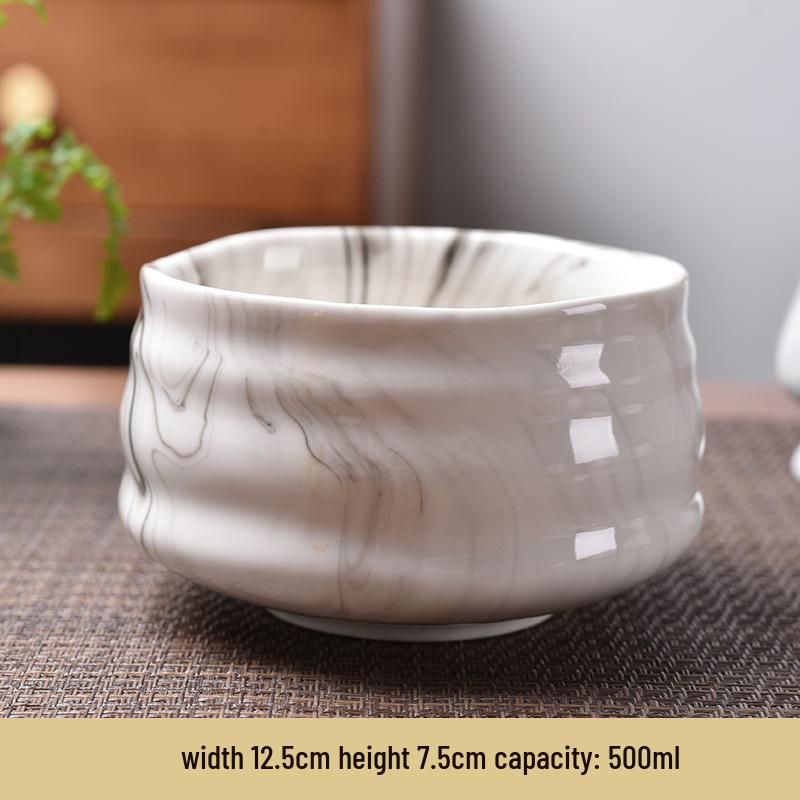 Японский чайный сервиз матча: Керамическая чаша, подставка для часена и инструменты в стиле эпохи Сун