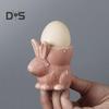 Ceramic Rabbit Egg Cup Bunny Egg Holder Breakfast Table Decor Egg Stand for Soft Boiled Egg Kitchen Utensils Easter Decoration