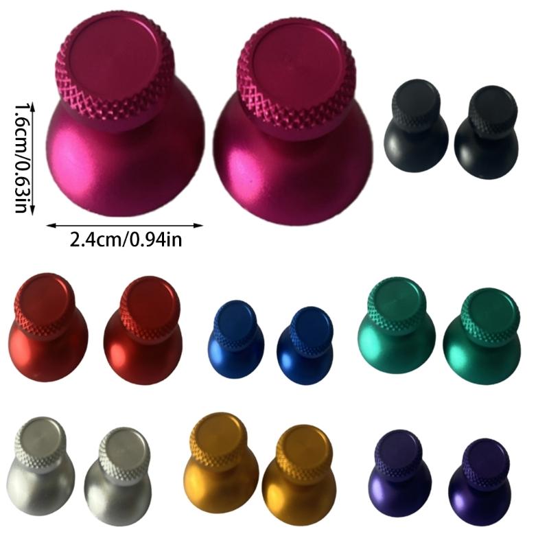 2Pcs Fit for Game Console Controller Replacement Repair Accessory Joystick Rocker Cover Mushroom Caps Analog Grips Stick