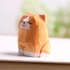 Деревянная резная фигурка кошки, ручная резьба по дереву, художественная статуэтка котенка, маленькая скульптура животного, украшение для домашнего офиса, рабочего стола, орнамент