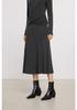 LILY Grey Knitted Pleated Skirt