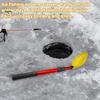 Зимний совок для подледной рыбалки на открытом воздухе, 3 секции, телескопическая ручка, алюминиевый сплав, портативный ледоход, ручной инструмент для черпания, рыболовные принадлежности