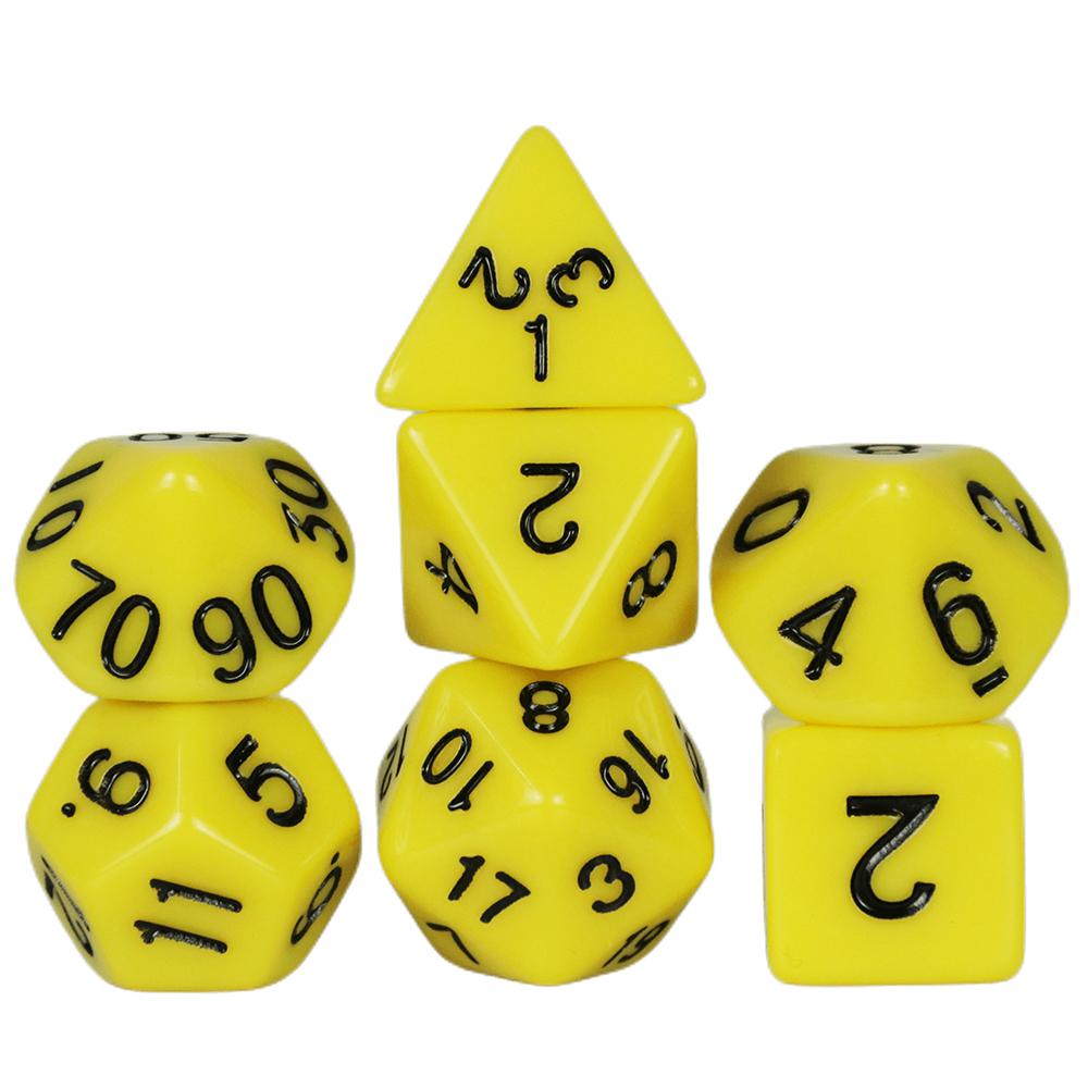 Набор игральных костей 7 шт. игральные кости для ролевых игр DND RPG настольные игровые аксессуары DND многогранные игральные кости
