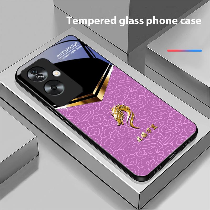 V-образный чехол для телефона из закаленного стекла черного цвета для Oppo A79 5G 58 78 74 60 4G Reno 11F Realme GT 6 11 Note 50 10 C55 X2