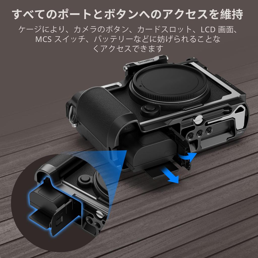 SmallRig Camera Cage for Panasonic LUMIX Aluminum Alloy Full Cage with Quick Release Cold Shoe Mount for Microphone and Screw Hole S9, Arca-Swiss