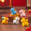 Hot Sale 2026 New Year Figurines Miniatures Cartoon Lucky Horse Micro Landscape Ornaments Home Desk Decorations Room Decor Gift