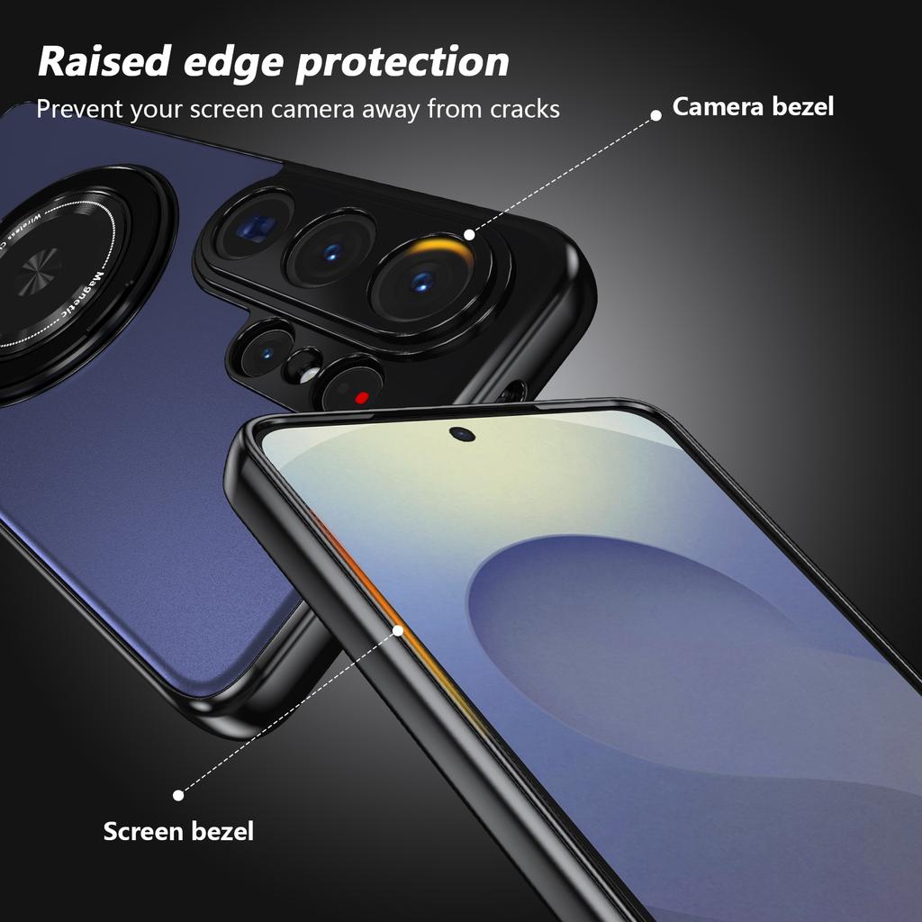 Металлический чехол-подставка с вращением на 360° для Samsung Galaxy S26 Ultra S26+ Plus 5G, магнитная крышка с защитой объектива камеры
