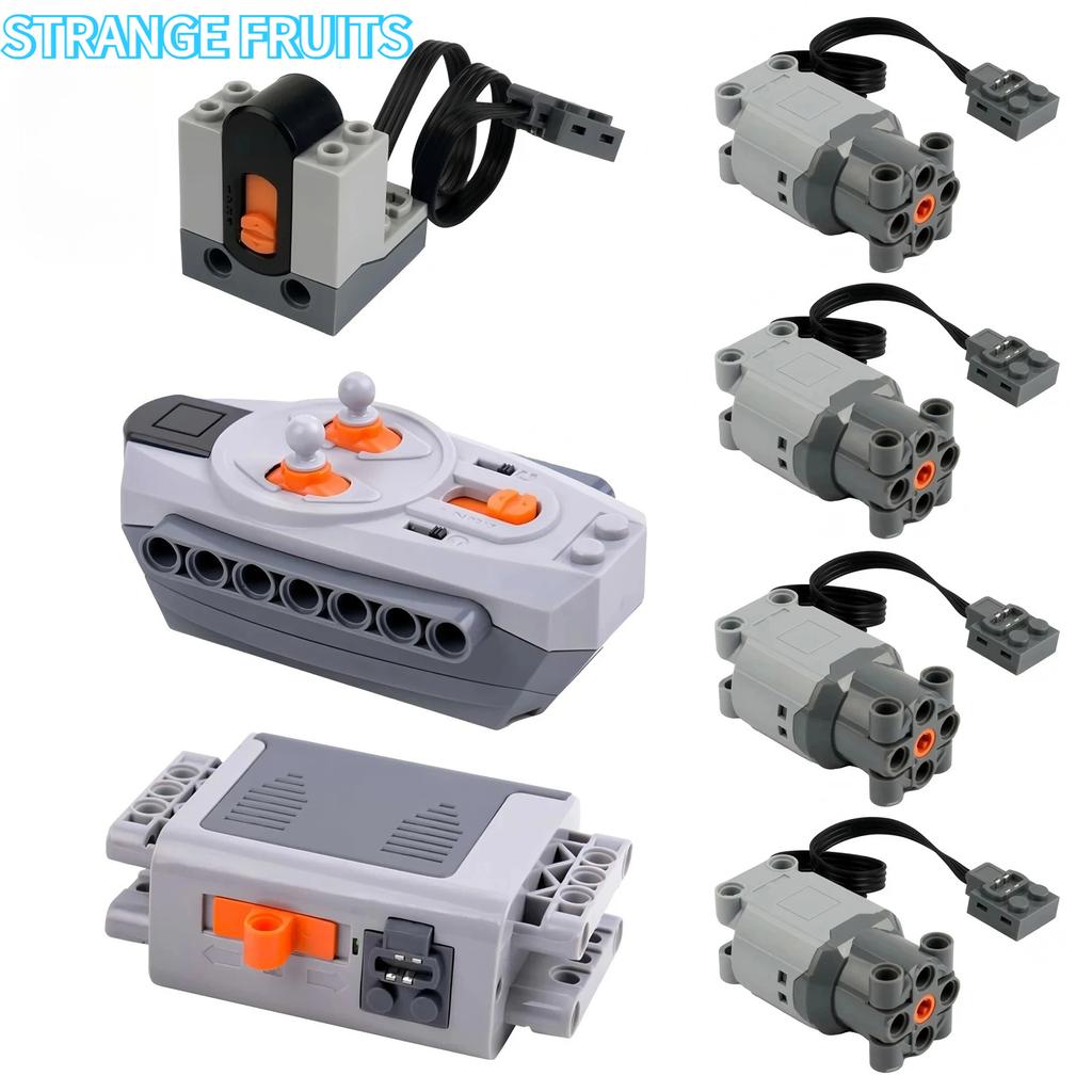 Technical 88003 Power Functions Bricks Kit with 4PCS L Motors & IR Remote Control for Battery Box
