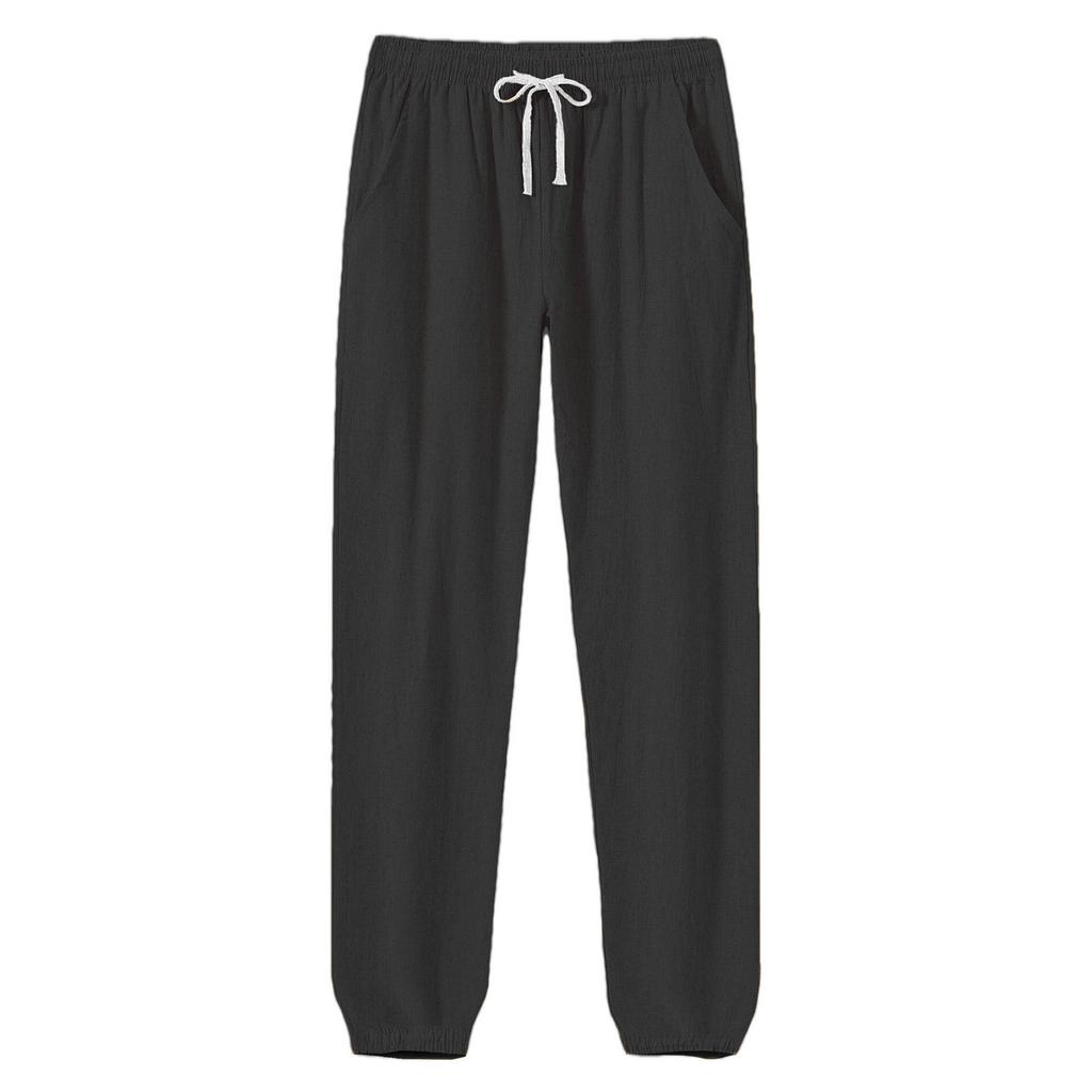 Спортивные штаны для фитнеса, однотонные, свободные, повседневные, спортивные штаны для бега