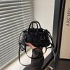 Fashionable Leather Textured Small Shoulder Bag With Inner Phone Pocket