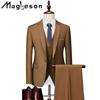 Men's Clothing Men's Business Casual Suit Suit Wedding Groom Dress Suit Three-piece Suit Suits & Blazers