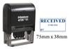 Printtoo Office Stationery Dater Stamp With Received By Text & Signature Space Self Inking Rubber
