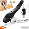 1 Set Single Hole Punch 8/10 MM Hole Edge Banding Punching Pliers Handheld Paper Hole Punch With Scale Heavy Duty Hole Puncher