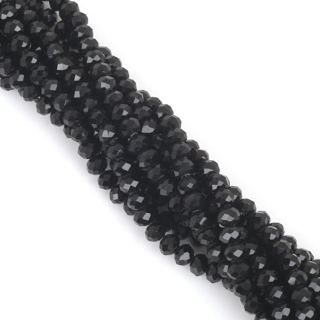 30-200Pcs Rondelle Austria Faceted Crystal Glass Beads Loose Spacer Beads for Jewelry Making