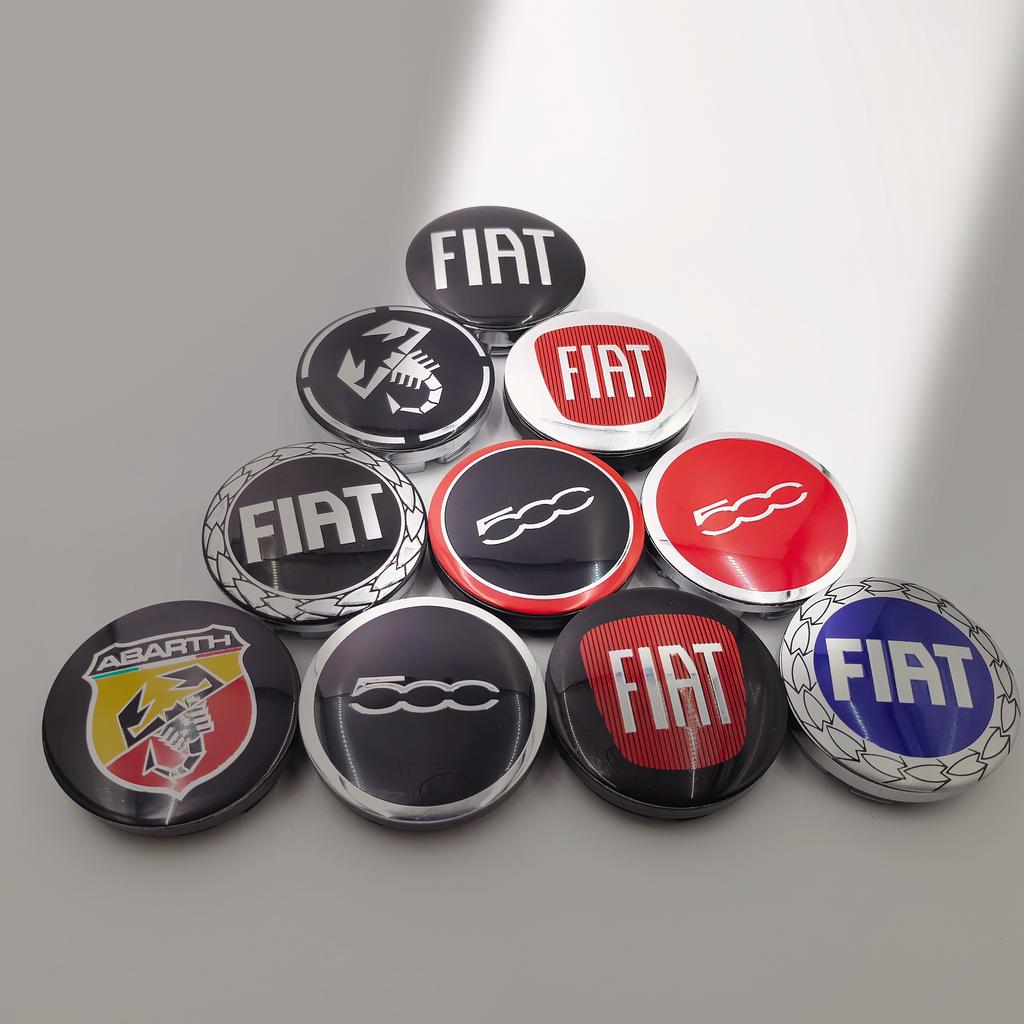 4 шт. 56 мм 5,6 см логотип fiat колпачки центральных ступиц колес автомобиля авто обода модификация пылезащитная накладка значок аксессуары для стайлинга для fiat 500 Abarth