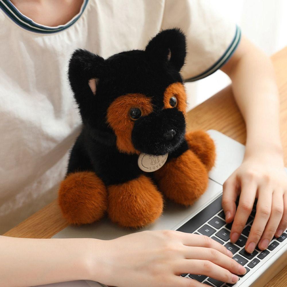 Fluffy Husky Puppy Doll Soft Lovely Companion Pets Cuddly Puppy Plush Toy Children Birthday Gift