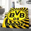 Custom Name Real Madrid Crest blanket for Couch & Bed, Plush Cozy Fuzzy Blanket Super Soft & Warm Blankets for Fall and Winter. 0908264
