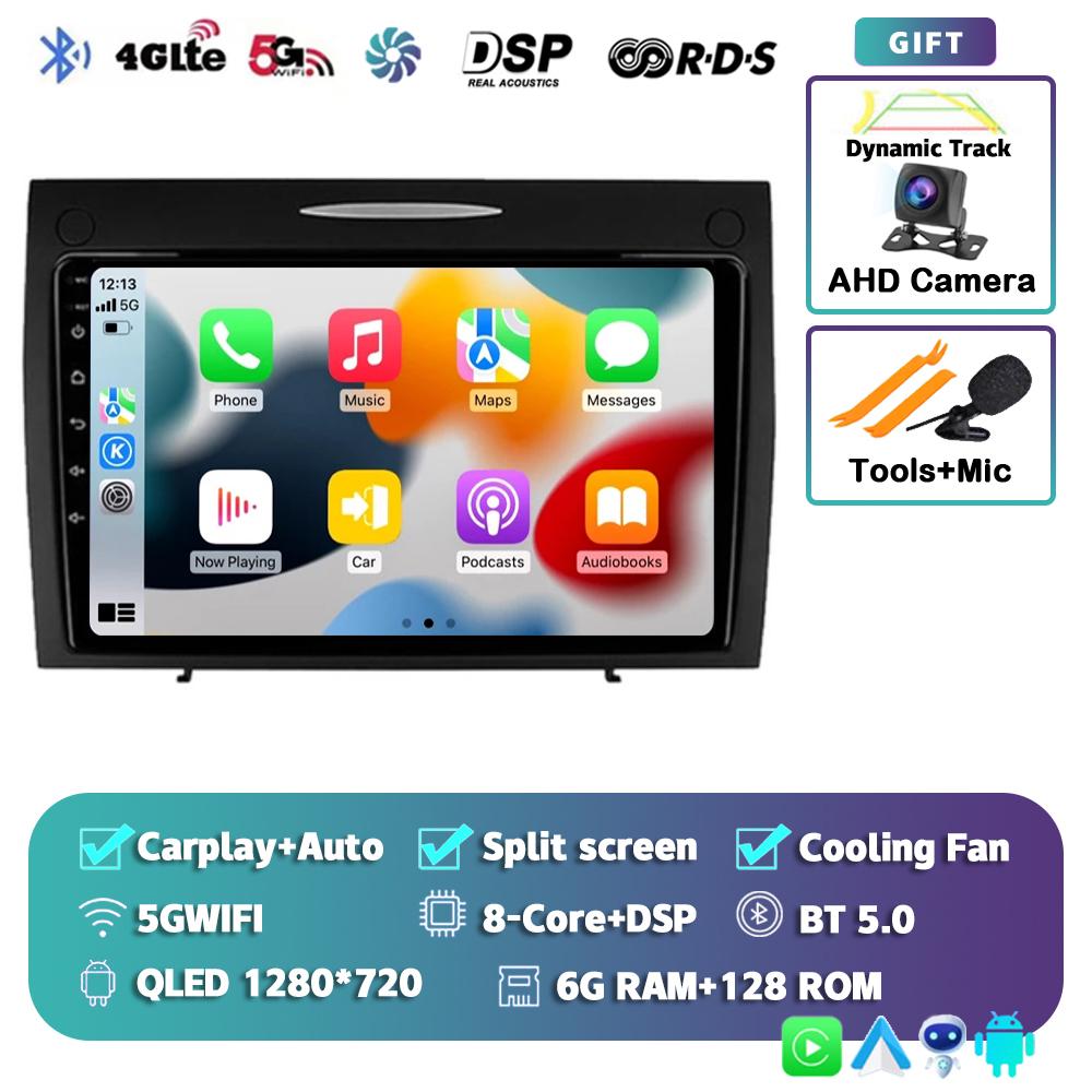 Android 14 автомобильное радио для Mercedes Benz SLK class R171 SLK200 SLK280 SLK300 2000-2011 GPS навигация мультимедийный проигрыватель стерео DSP