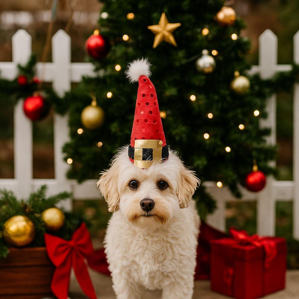 Adjustable Pet Christmas Hat Cute Pet Party Hat Pet Costume Accessory Festive Pet Hat Pet Outfit