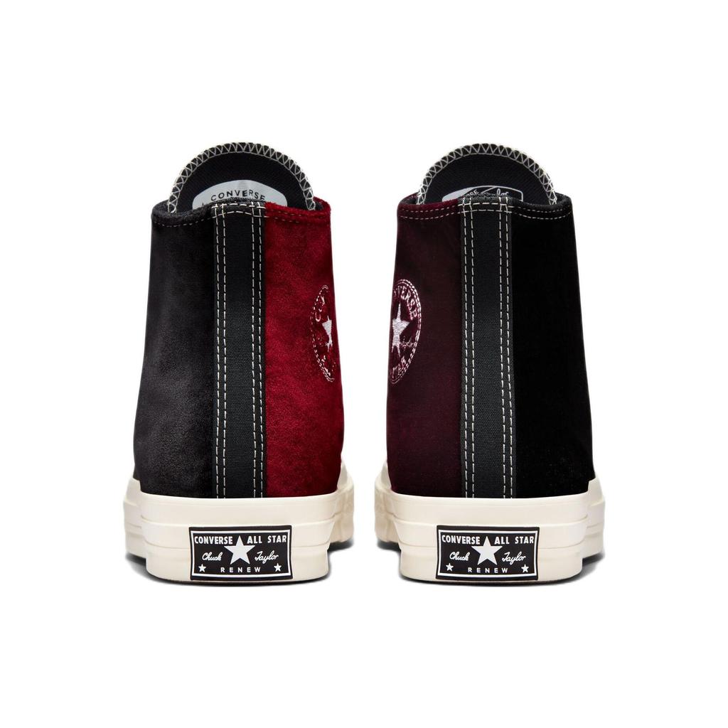 Beyond Retro x Converse Chuck 70 High Color Block - Бархатные Унисекс Кроссовки Красный Черный Экрю A03266C
