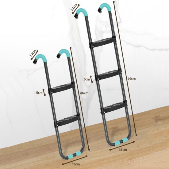 Лестница для батута с 2/3 ступеньками, высокая грузоподъемность, простая сборка, детский батут для улицы от 6 до 16 футов, лестница для скалолазания, аксессуары для батута