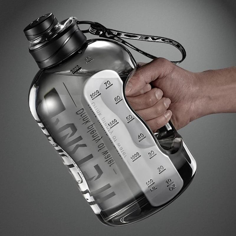 1,7/2,7 л бутылка для питьевой воды, не содержащая BPA, пластиковая чашка для воды, портативные многоразовые спортивные бутылки с откидной крышкой для кемпинга на открытом воздухе