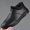 Мужская кожаная обувь Деловая повседневная кожаная обувь Низкий верх Дышащая обувь Дуду Рабочая обувь Деловой повседневный