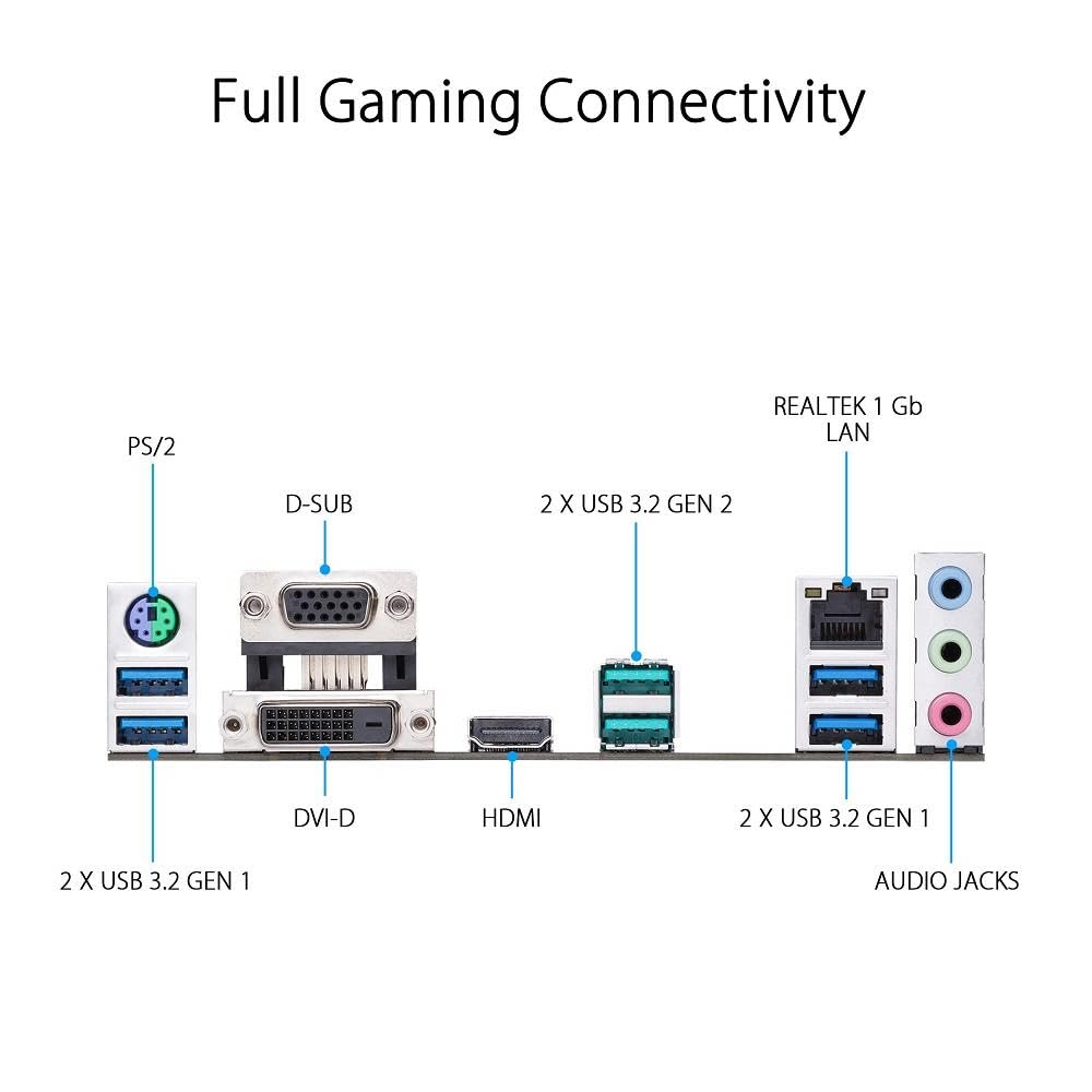 ASUS Prime AMD B550 двойной PCIe DDR4 1 Гб USB Gen 2 micro ATX B550M-K (Райзен АМ4), M.2, 4.0, 4400, Ethernet, HDMI/D-Sub/DVI, 3.2 Тип-A,