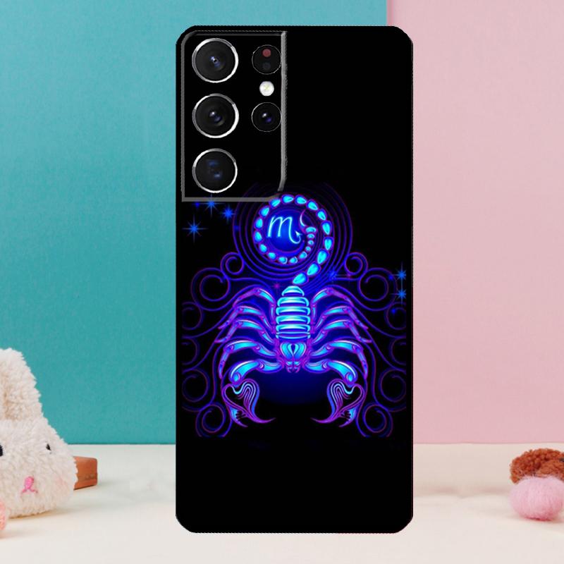Twelve Constellations Phone Case For Samsung Galaxy S25 S24 S23 S22 S21 Ultra S9 S10 S20 Plus FE Funda Cover Shell