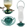 Soda Bottle Hanging Birds Feeding Tray Plastic Bottle Wildbird Seeds Feeder Base for Outdoor Garden Balcony