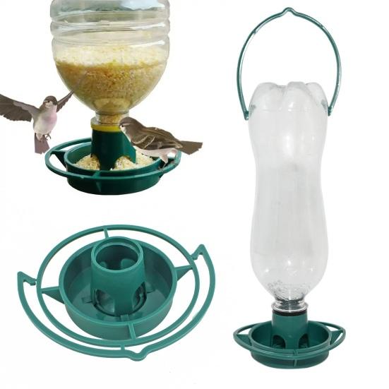 Подвесной поднос для кормления птиц из пластиковой бутылки, основа для кормушки для диких птиц, садовый балкон