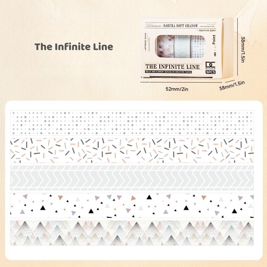 Набор из 5 штук васи-лент с цветами сакуры, мини-набор лент, клейкая маскировочная лента 1 см, декоративные наклейки для дневника, для DIY рукоделия
