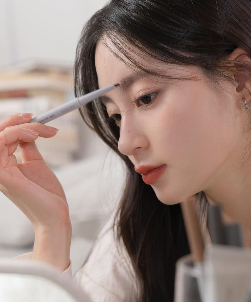 Single-stroke Flat Brow + Single-stroke Sharp Brow