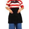 Black, Half Waist Short Apron, Multifunctional  , Comfortable Cloth with kets for Kitchen, Pub, Cafe