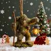 Sasquatch Christmas Ornament 2D Flat Acrylic Hanging Charm Xmas Tree Decoration Festive Gift for Surf Lovers