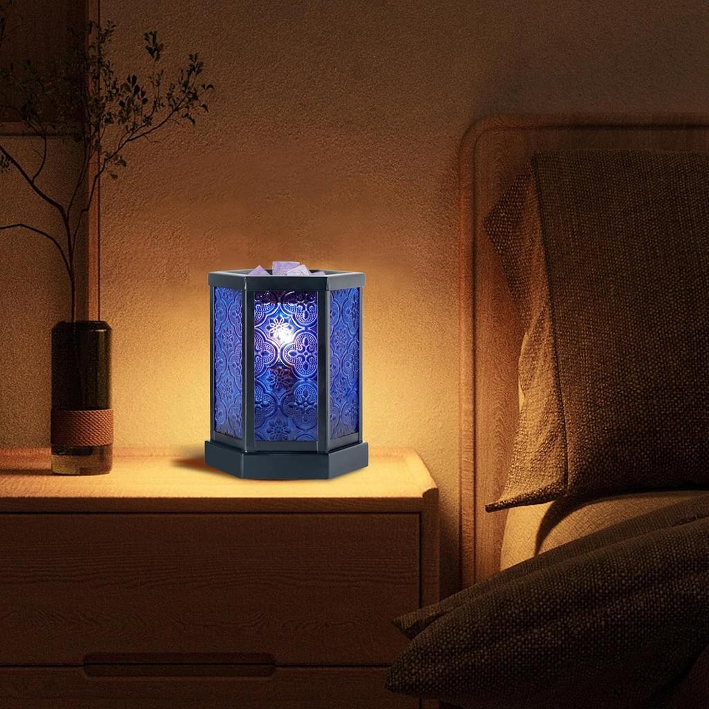 CVHOMEDECO. Moroccan Electric Wax Melt Warmer Decorative Candle Warmer Burner for Scented Candles, Wax Melts and Tarts to Freshen Room, Idea for Home