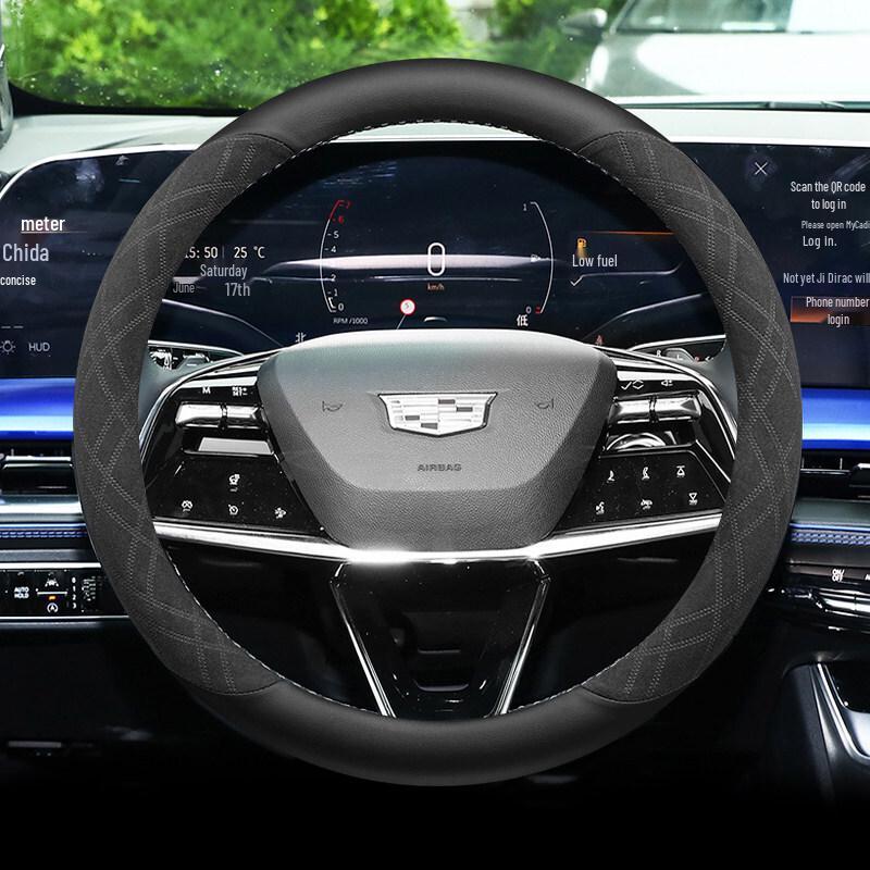 Чехол из замши на руль для Cadillac XT5, XT6, XT4, CT5, CT6, CT4, XTS, ATS