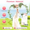 6.89FT Heart Heart Shape Balloon Arch Backdrop Stand Flower Frame Stand Wedding for Proposal Birthday Party White/Gold