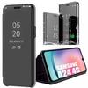 Pack 2 Tempered Glasses+ Case for Samsung Galaxy A24 - Full Black Elegant Mirror Effect Anti-Scratch Protection
