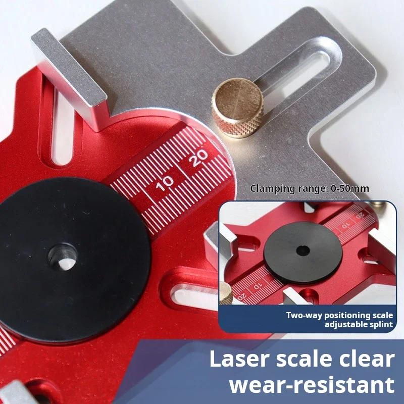 2-in-1 Slotting Bracket Mortising Jig High Precision Slotted Fastener Accessory for Trimmer Router Cabinet Making Carpenter Use