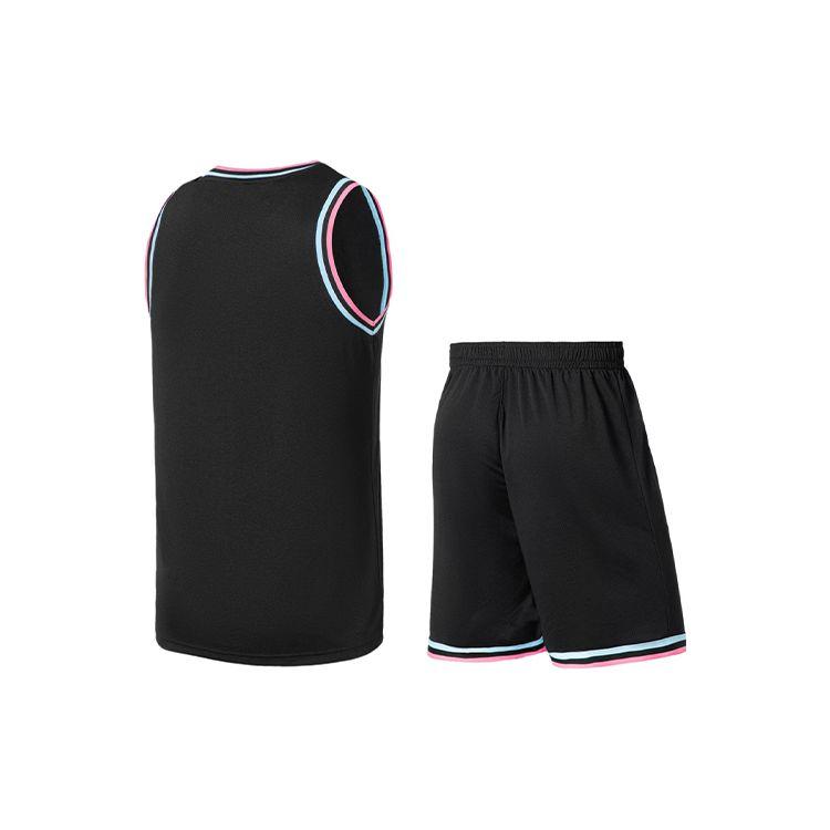 Li Ning Sports Basketball Series Training Competition Basketball Suit Men Sportswear Black AATS003-15