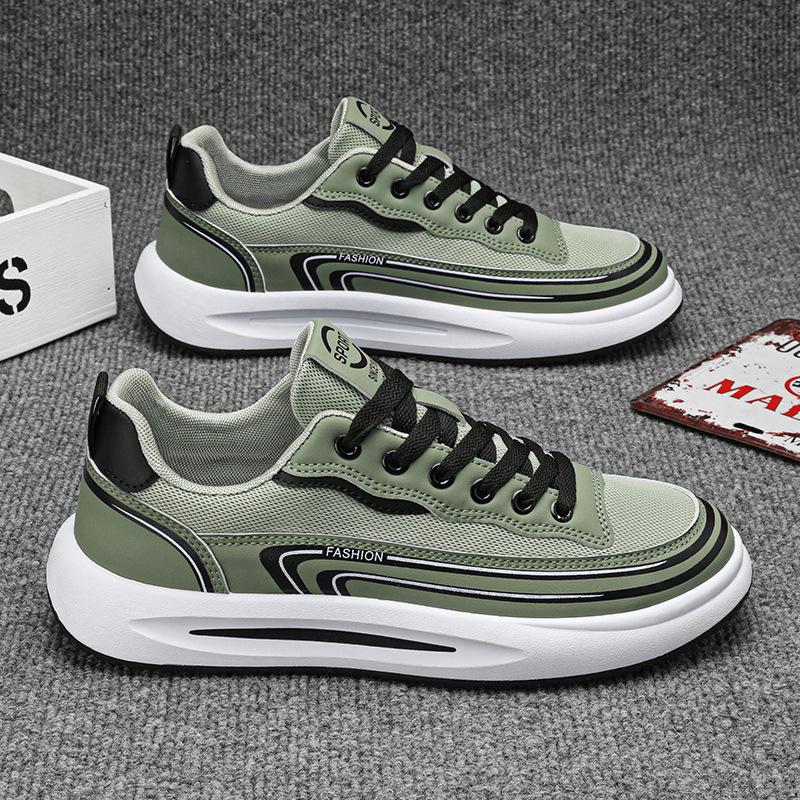 Men's Low-top Board Shoes 2025 Summer Breathable Trend Canvas Shoes Men's Shoes Korean Version Versatile Student Casual Sports Shoes