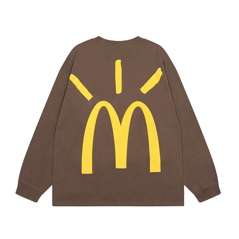 23 Cross-border American trendy brand Travis Scott jointly signed M Ji cooperation long-sleeved t-shirt men's and women's high street bottoming shirt