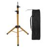 Tripod Mannequin Head Stand Cutting Braiding Tripod Hairdressing Wig Stand Golden for Barber Shops